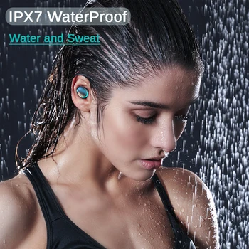Mini TWS Brezžične Slušalke Stereo 5.0 Bluetooth Slušalke za V Uho Čepkov za Prostoročno Binaural Klic Slušalke Za iPhone Xiaomi