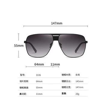 Moške zunanji kovinski okvir za očala z TAC polarizirana objektiv super lahka, classic, vožnja sončna očala za moške