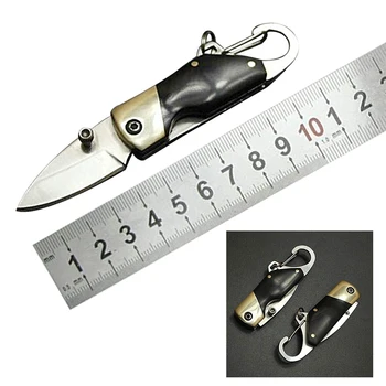 Na Prostem Iz Nerjavečega Jekla Tabor Survival Kit Nož Mini Zložljiv Nož Prenosno Orodje, Žep Z Carabiner Visi Sponke Pohodništvo