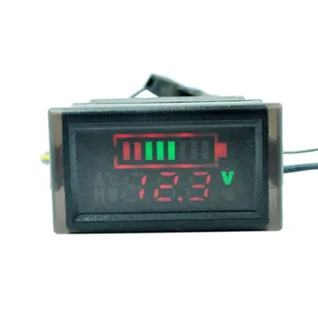 Nepremočljiva Voltmeter Zmogljivost Baterije Indikator za Električni Skuter Kolo 6-120V 87HA