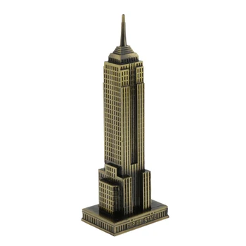 Newyorški Empire State Building Točko Stavbe Študija Urad Dekor Obrti
