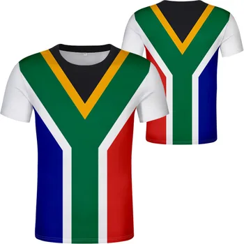 Nizozemski Nacionalni Kolegij (Tiskanje Fotografij oblačila Južna Afrika T-shirt brezplačno ime po meri število ZAF T-shirt zastavo Za Južno Afriko