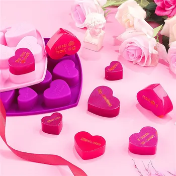 Nov angleški Ljubezen srce Oblika Silikonski Kalup za Peko Torta Čokolada Fondat Milo Sveča Modele za Pecivo Žele Puding Bakeware