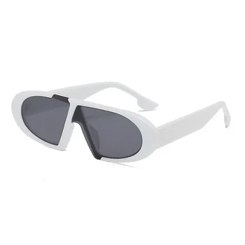 Nov Modni Retro Majhen Okvir Sive Leče, sončna Očala ženske Luksuzni Prostem Ulica streljanje Očala Moške Športne Vožnje Ogledalo