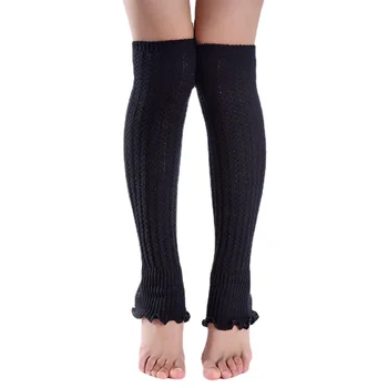 Nov slog, dame pletene volnene ogrlicom moda tople podloge za koleno leg ogrevalnike nogavice leg ogrevalnike ženske noge toplejše