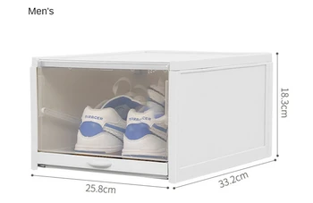 Nova pregledna čevelj škatle plastične zgosti vlage-dokaz za shranjevanje lahko sklad predal tip čevlja polje čevelj škatla za shranjevanje