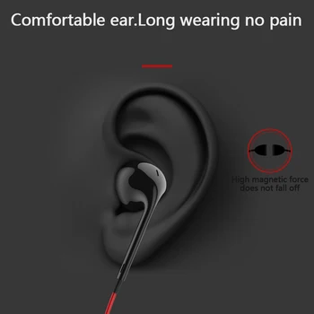 NOVE Magnetne naprave, ki so združljive Slušalke Šport Brezžične Slušalke Slušalke za Prostoročno Čepkov Z Mic Za Huawei Samsung Xiaomi