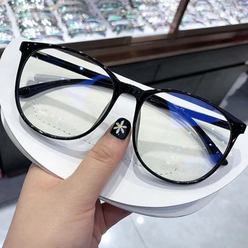 Novi Anti-modra Očala Filter Računalnik Očala za Moške in Ženske, Ultra lahek Okvir Očal Roza Pregledna Očala