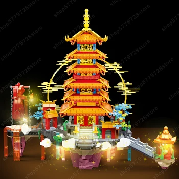 Novi Stari Kitajski Prepovedano Mesto Arhitekturni Miti Luna Guanghan Palace Gradniki Skupščine Grad Model Otroke Darila