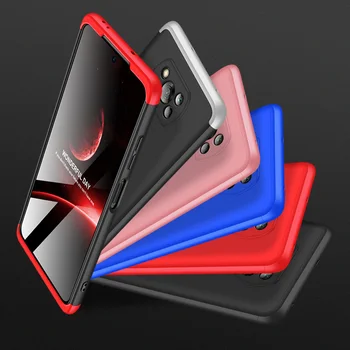 Ohišje Za Xiaomi POCO X3 Pro 360 popolno Zaščito Primeru Zajema 3 V 1 Mat Trde Plastike Shockproof hrbtni Pokrovček Telefona