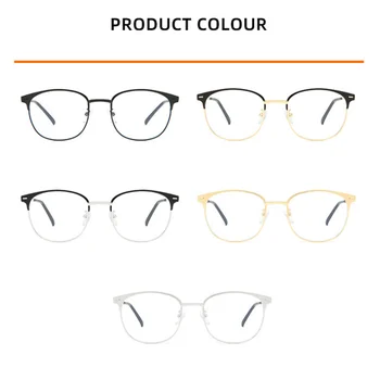 Okrogla Očala Okvir Ženske, Moške Spolne Kratkovidna Optična Očala Kovinskih Očal Na Recept 0 -0.5 -1.0, Da -5.0