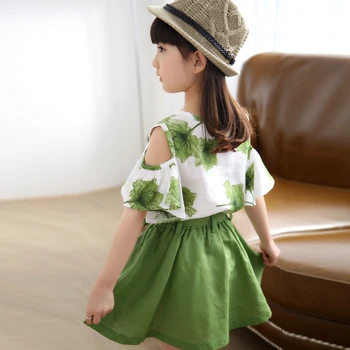Otroška Oblačila 2021 Dekle Obleko Poletje Obleko 8 korejska Različica Otrok Deklica 7 Študentov Moda Dveh Sklopov za Dekle, 6 Let