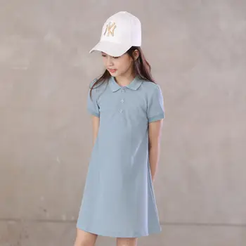 Otroško Oblačila Poletje 2021 Novega Dojenčka Dekleta Modni Kratkimi Rokavi Tshirt Obleko Otroci Polo Majica Obleke