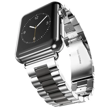 Pas Za Apple Watch 6 SE 5 4 3 44 mm 40 mm 42MM 38 MM Kovinsko Nerjavno Jeklo Watchband Zapestnica Trak za iWatch Serija dodatna Oprema