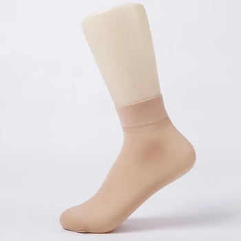 Poletje moda za ženske ultra tanke prosojne nogavice 10 parov čisto barvo kristalno steklo nogavice lep odsek kratke nogavice