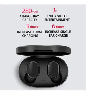 Prenosni A6S TWS Brezžične Slušalke Brezžične Čepkov 5.0 TWS Slušalke šumov Mikrofona Za Xiaomi IPhone Huawei Samsung