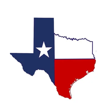 Priljubljena Avto Nalepke Osebnost Texas Zastavo Zemljevid Avto Nalepke Smešno Nalepke PVC 13x13cm