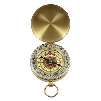 Prostem Kampiranje, Pohodništvo Kompas Prenosnih Pocket Medenina Zlato Barvo Bakra Kompas za Navigacijo z Noctilucence Zaslon