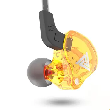 QKZ AK6 Universal 3,5 mm Šport V uho Hi-fi Zvok Slušalke za Telefone, Tablične