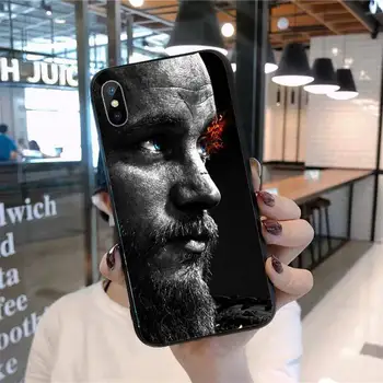 Ragnar Lothbrok Vikingi Primeru Telefon za iPhone 11 12 pro XS MAX 8 7 6 6S Plus X 5S SE 2020 mini