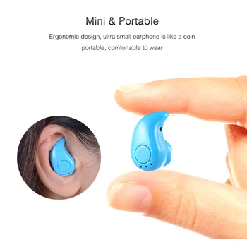 S530 Bluetooth Slušalke Mini Nevidno, Brezžične Slušalke, Telefon Inear Šport Čepkov Za Prostoročno Slušalko Za Mala Ušesa Čepkov Bas
