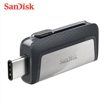 SanDisk Tip-C OTG USB 3.1 SDDDC2 Dvojno OTG Pen Drive Flash Disk 128GB 256GB 64GB Visoke Hitrosti 150MB/S Za PC/Android Telefon