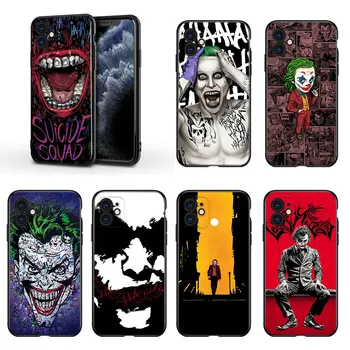 Silikonski Mehko Črni Pokrov Joker DC Za Apple IPhone Mini 12 11 Pro XS MAX XR X 8 7 6S 6 Plus 5S SE Telefon Primeru