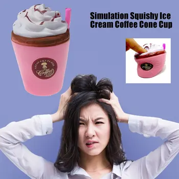Simulacija privoščite kavico ali koktejl Ice Cream Kava Cone Pokal Simulacije Sladoled pokal