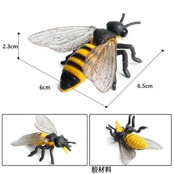 Simulacija Živali Model Insektov Wasp Čebelami Dekoracijo Akcijska Figura, Izobraževalne Igrače Darilo Za Otroke
