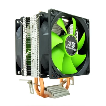 SNOWMAN CPU Cooler 2 Heat Pipes 4 Pin PWM 90mm Intel LGA 775 1150 1151 1155 1366 CPU Cooling Fan AM2 AM3 AMD Quiet PC Heat Sink
