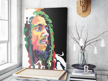 Sodobno Abstraktno Bob Marley Pevka Star RIP Plakat Stenskih slikah, Plakatov in Fotografij, Platno za Slikarstvo Dnevni Sobi Doma Dekor
