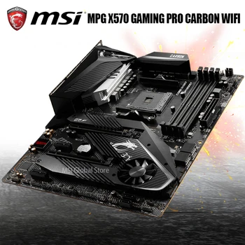 Stojalo AM4 MSI MPG X570 GAMING PRO CARBON WIFI Motherboard R9 DDR4 128GB PCI-E 4.0 M. 2 PCIe SATA3 USB3.2 Namizje X570 Mainboard