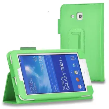 Tablični Flip primeru Za Samsung Galaxy Tab 3 Lite 7.0 T110 T111 T113NU T116 PU usnje, usnjeni zaščitni Stojalo pokrov za samsung TAB E 7.0