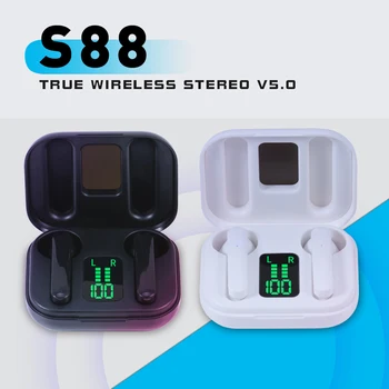TAOCHIPLE S88 TWS Slušalke Bluetooth Brezžične Slušalke Nepremočljiva Globok Bas Čepkov Res Brezžične Stereo Slušalke Z Mikrofonom Šport