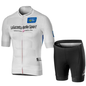 Tour De Italia, Italija 2019 Moški Kolesarski Poletje short sleeve Jersey Set Kolesa bib hlače Dihanje MTB dirke maillot