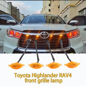 Toyota Highlander RAV4 sprednja maska SUV rumena svetlo dnevno svetlobo opozorilo 12v led luči tovornjak cross country spredaj neto svetlobe
