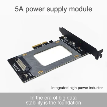 U. 2 PCI-E X4 Riser Card 3.0 SFF-8639 za SSD Podaljšek Adapter U. 2 SSD SATA PCI Express Kartica za 2.5 Inch SATA HDD