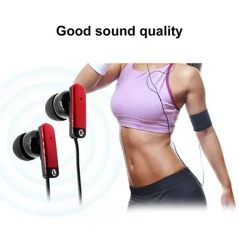 Univerzalni Visoko Elastična Krog V Uho Glasbe Športne Slušalke Zmanjšanje Hrupa Heavy Bass Stereo 3.5 mm Slušalke Za MP3, Telefon