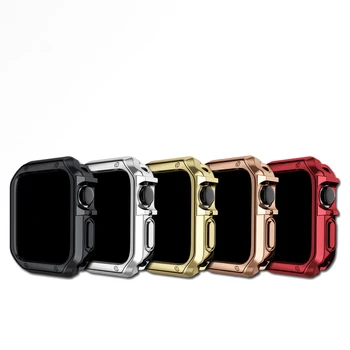 Watch Primeru za Apple ura SE 38 mm 42mm zunanjo Oplato Težko PC Zaščitna torbica Za applewatch Serije 6 5 4 3 iWatch 40 mm 44 mm