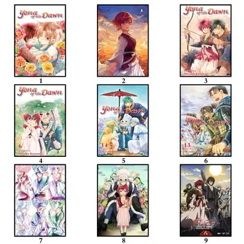WTQ Platno Slikarstvo Anime Plakati Yona Dawn Retro Plakat Stenski Dekor Plakat Stenskih slikah, Soba Dekor Doma Dekor