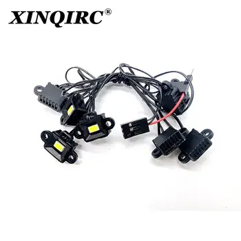XINQIRC vodoodporna LED svetilka, komplet za kolesa obrvi lučka 1 / 10 traxxas trx6 g63 trx4 G500 RC avto nadgradnjo dodatki