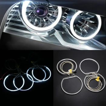 Za BMW 4PCS Avto CCFL COB LED Angel Eye Halo Obroč Svetlobe Svetilke Nastavite Podporo E36 90-00 E38 94-01 E39 95-00 E46 Nadomestno Vgradnjo