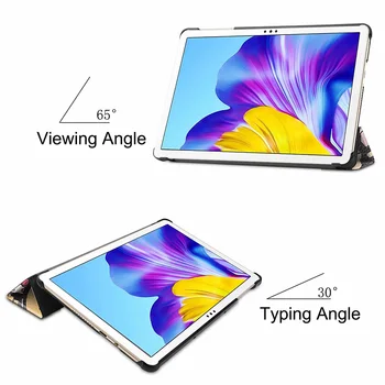 Za Huawei Matepad T10 T10S Tablet PU Usnje Primeru Nastavljiv Zložljivo Stojalo Pokrov