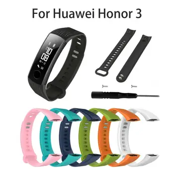 Zapestnica Za Huawei Honor 3 Silikonsko Zapestnico Šport Gledam Zamenjava Manžeta Za Huawei Honor 3 Pametno Gledati Smart Pasu Trak