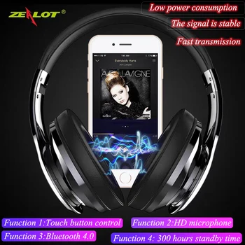 Zealot B22 Brezžični Žične Slušalke Bluetooth Slušalke Aktivni šumov Stereo Bas Zabava HIFI Slušalke Zložljive Čepkov
