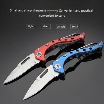 Zunanji folding nož za sadje večnamenski nož taktično nož za preživetje nož prenosni keychain kampiranje kit orodje