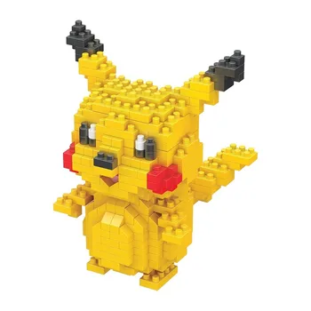 Žep Pošast Pikachu Suniti Diamond Model Mini One Piece Zbiranje Igrač za Otroke POKEMON gradniki Akcijska Figura, Granulat